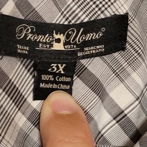 Pronto Uomo dress shirt size 3x